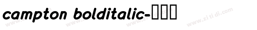 campton bolditalic字体转换
